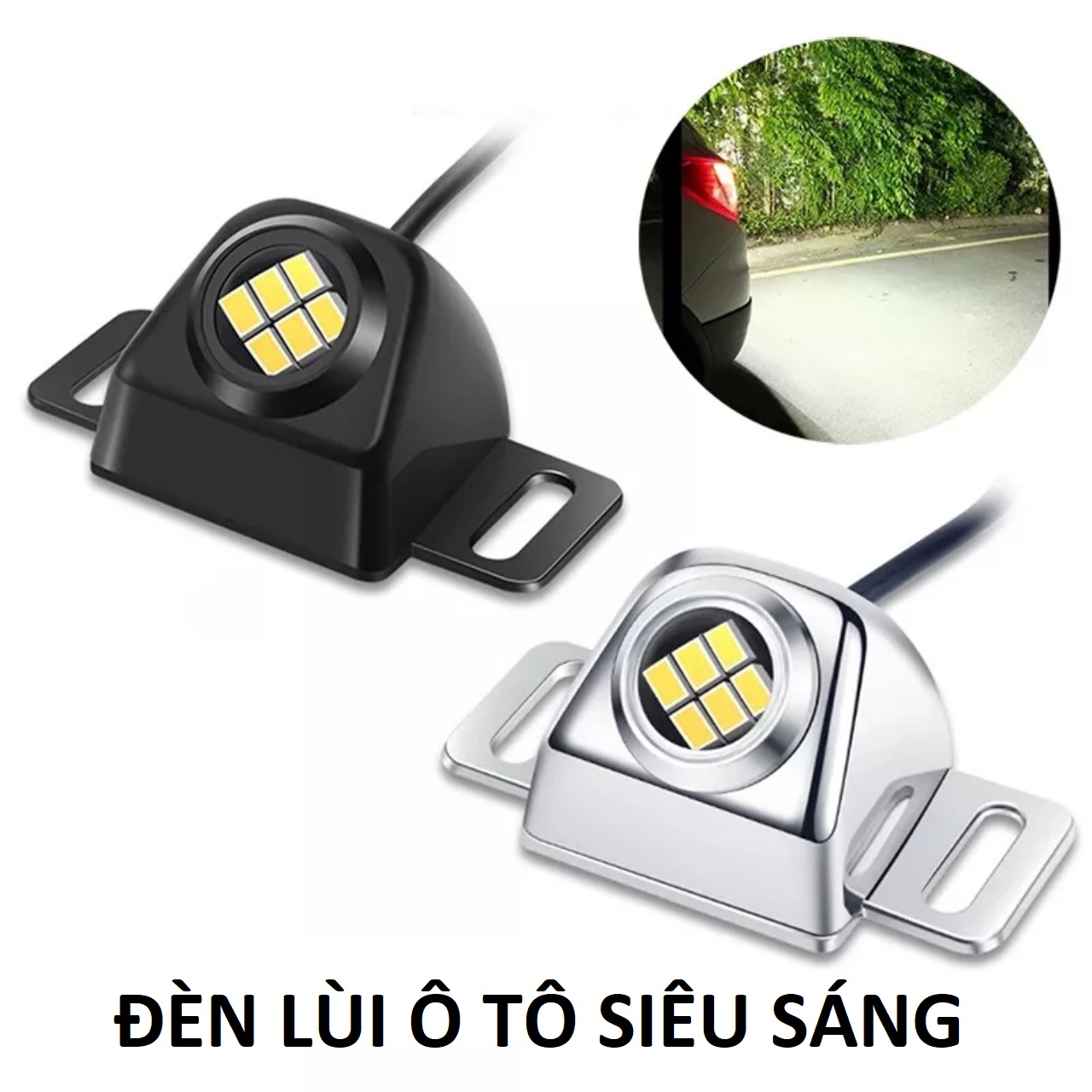 Đèn hậu lùi ô tô mắt led đại bàng 6500k 12v cao câp, đèn lắp gầm trang trí xe máy siêu đẹp