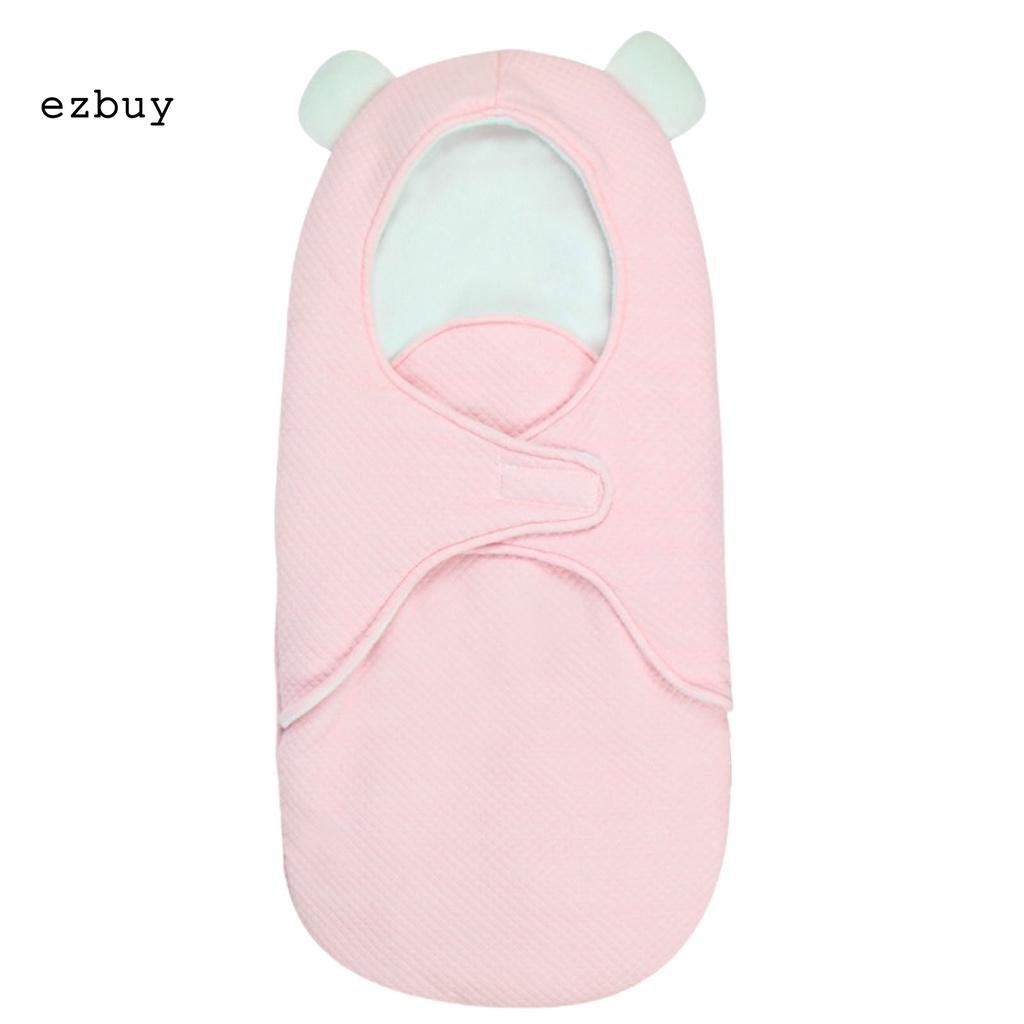 Convenient Infant Swaddle Wrap Comfortable Solid Baby Sleeping Bag 360 Degree Protection for Home