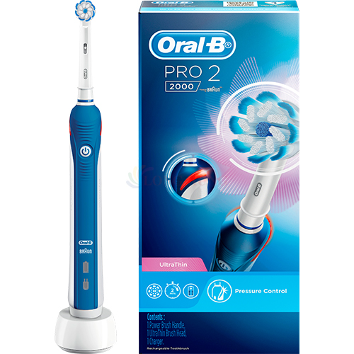 Bàn chải điện Oral-B Pro 2 2000 UltraThin - Hàng chính hãng