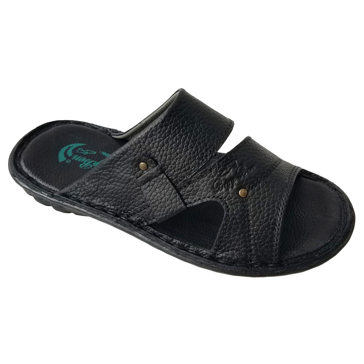 Dép Nam Quai Ngang BIGGBEN Da Bò Thật DN356