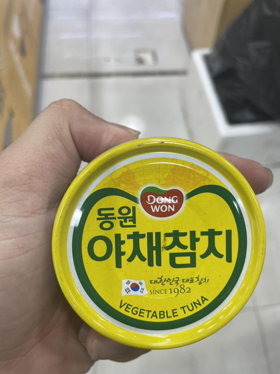 Cá Ngừ Trộn Rau Củ Dongwon Hàn Quốc Hộp 100G / 동원) 야채참치 100G