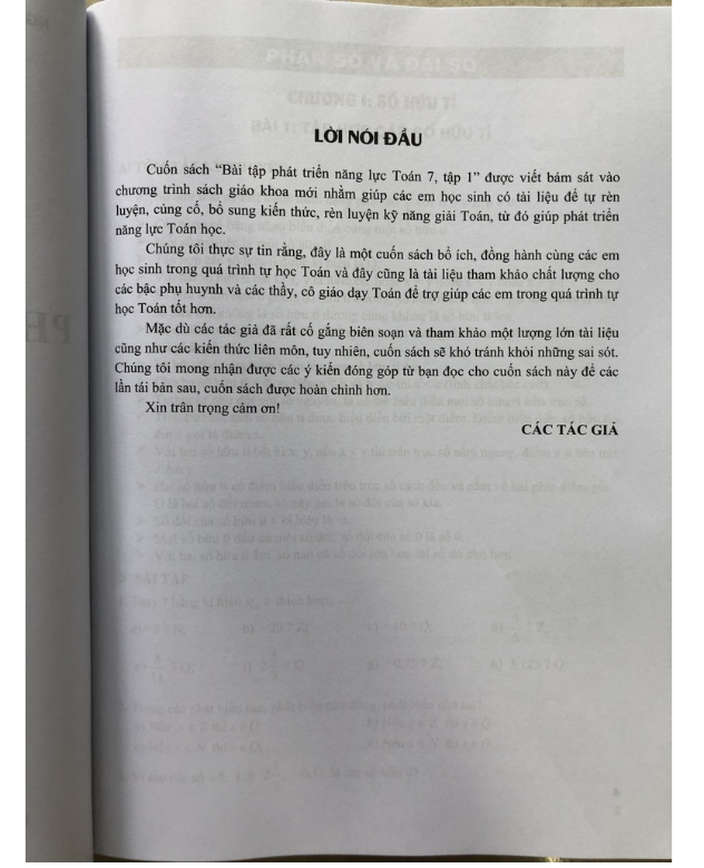 Sách - Bài Tập Phát Triển Năng Lực Toán 7 - Tập 1