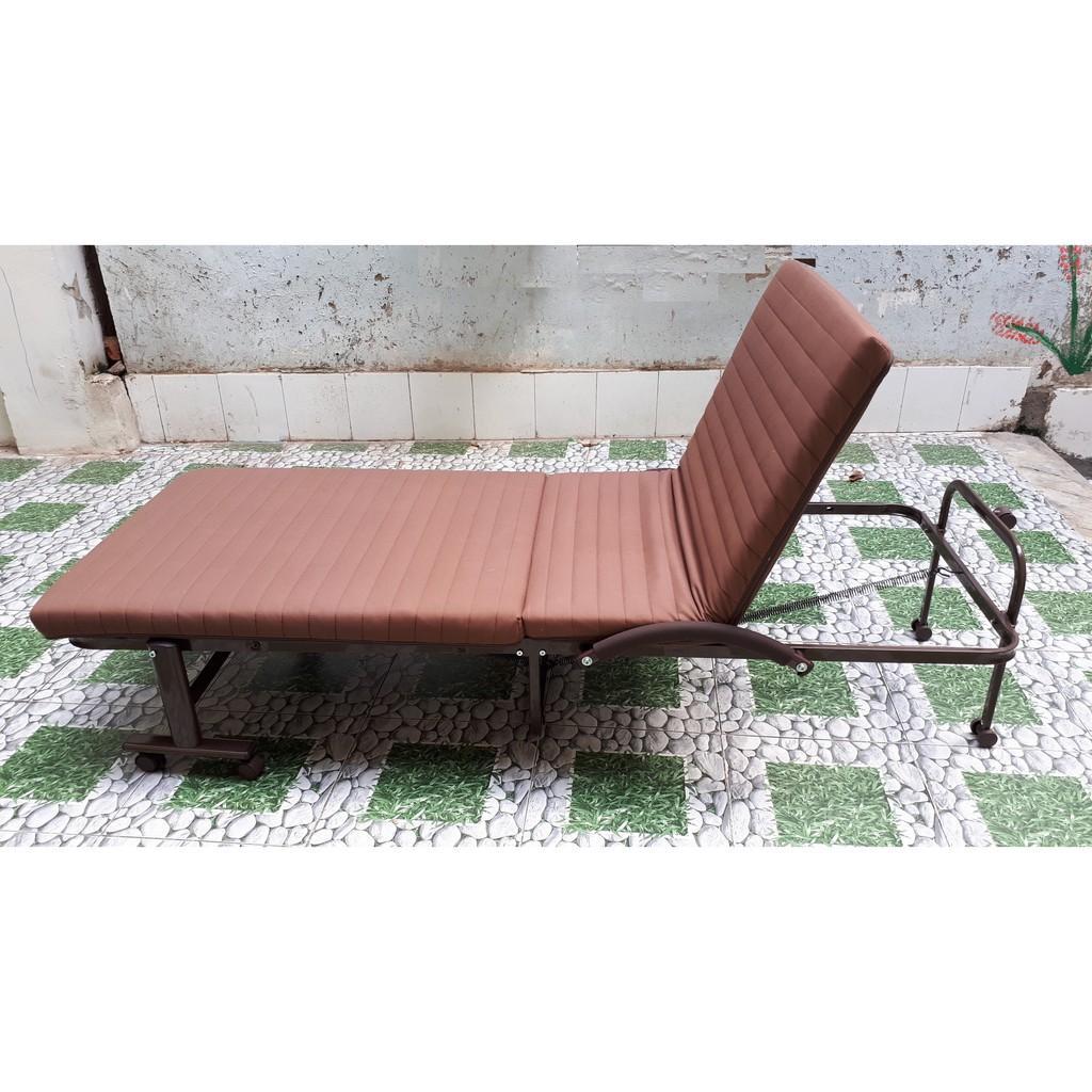 Giường gấp Hàn Quốc rộng 75cm khuyến mại ga, gối, túi phủ chống bụi