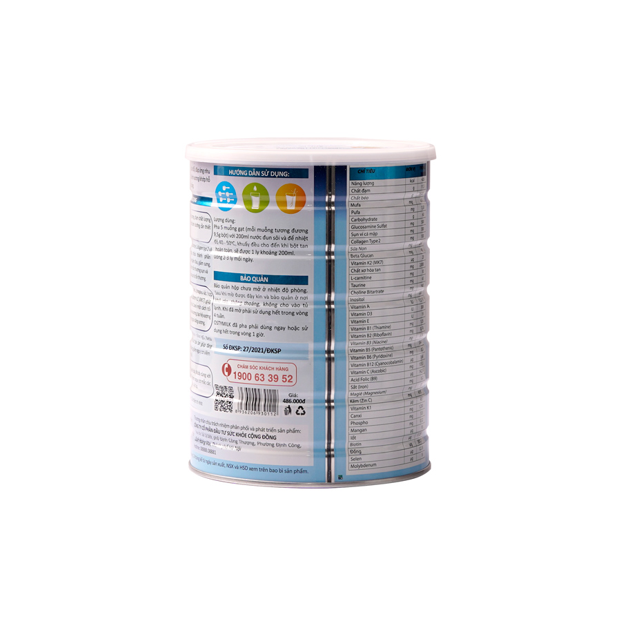 Codoca Ostymilk Tốt cho xương khớp, hục hồi, tái tạo sụn bị tổn thương