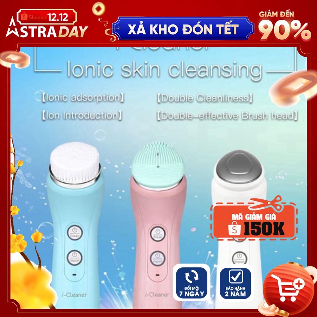 Máy rửa mặt công nghệ siêu âm bổ sung ION 3in1 ( có 3 đầu làm sạch ) Nanotime F62 NHẬP KHẨU CHÍNH HÃNG