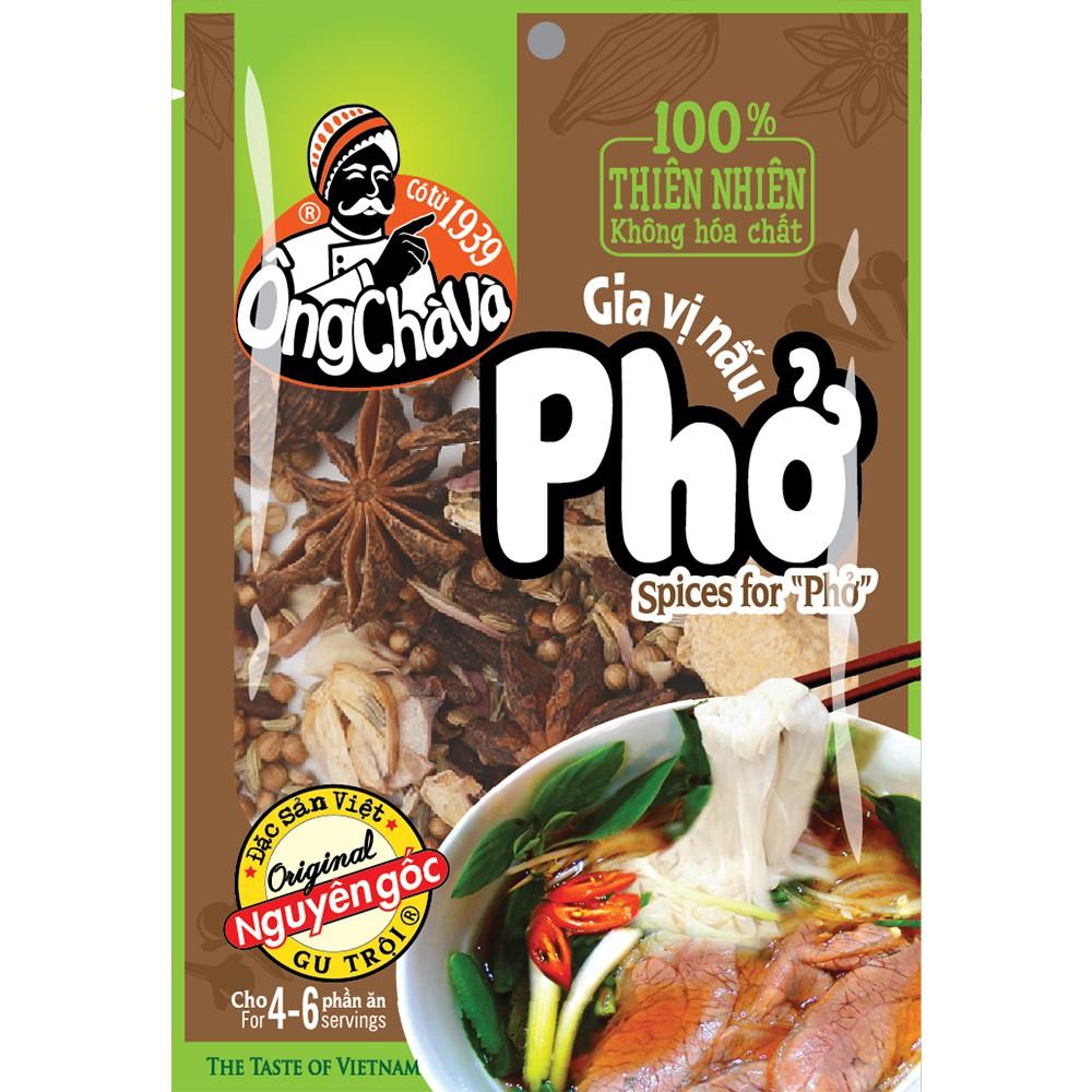 Combo 5 Túi Gia Vị Phở Ông Chà Và (25g/túi) - Kèm túi lọc