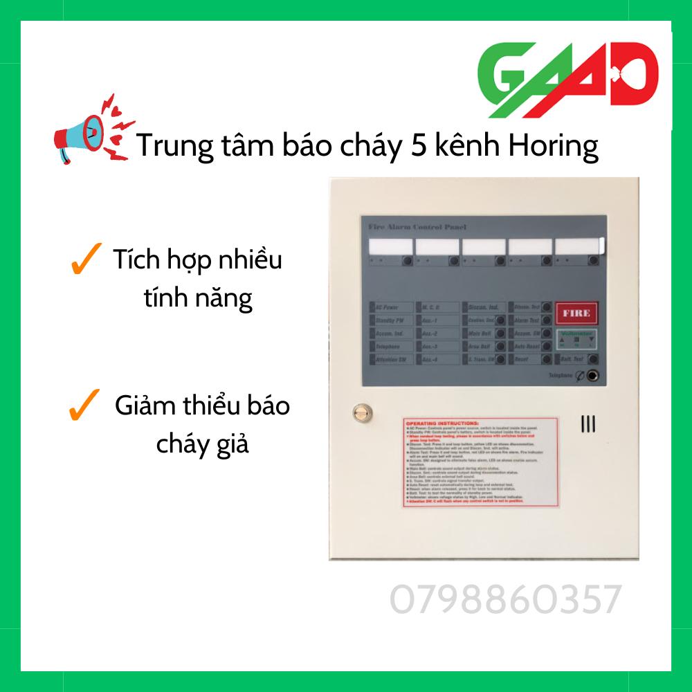 Tủ trung tâm báo cháy 5 kênh Horing AH-00212