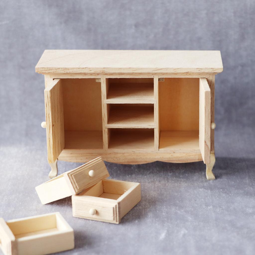 1:12 Dollhouse Cabinet Dollhouse Accessories Dollhouse Living Room Decor