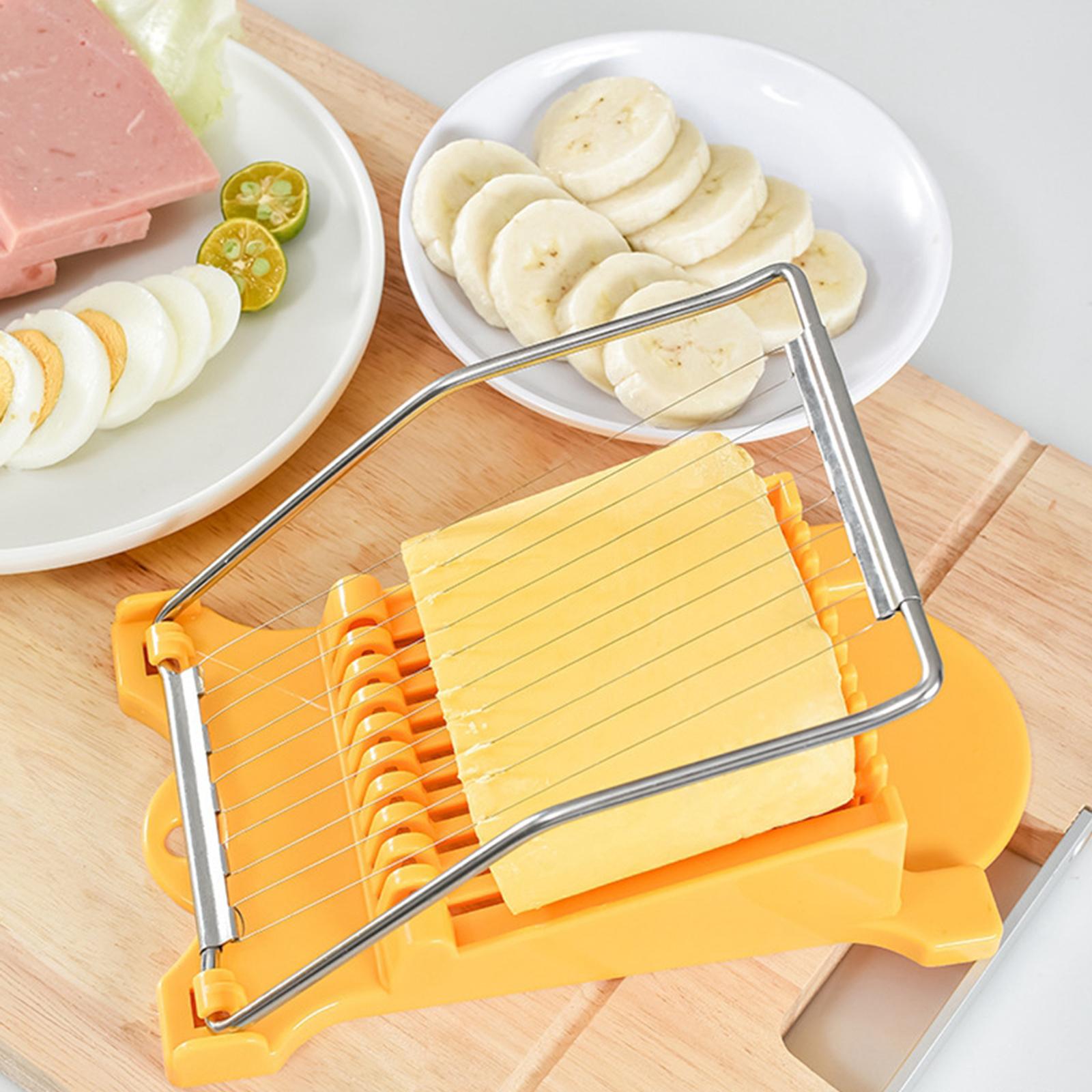 Luncheon Meat Slicer 304 Reinforced Stainless Steel Boiled Egg Fruit Soft Cheese Slicer Spam Cutter