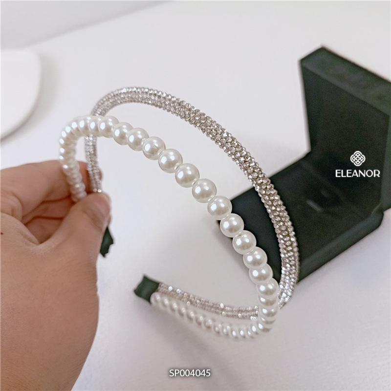 Cài tóc nữ ngọc trai nhân tạo đính đá Eleanor Accessories phụ kiện tóc lấp lánh xinh xắn