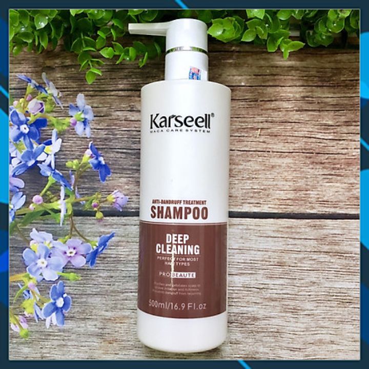 Dầu gội Karseell Maca Deep Cleaning Anti-Dandruff Shampoo ngăn ngừa gàu ngứa 500ml