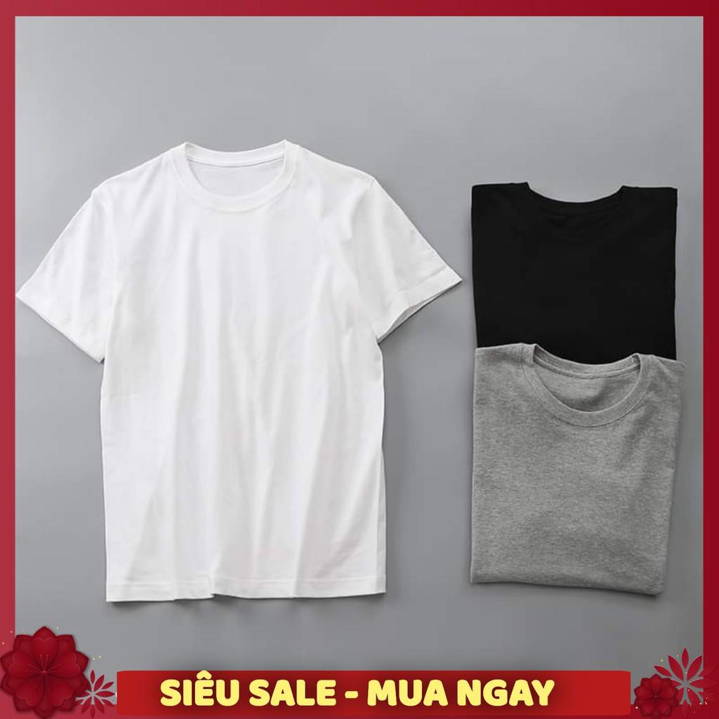  Áo thun trơn nam form rộng vải poly cotton cho mọi lứa tuổi NHIÊU MÀU SIÊU SALE