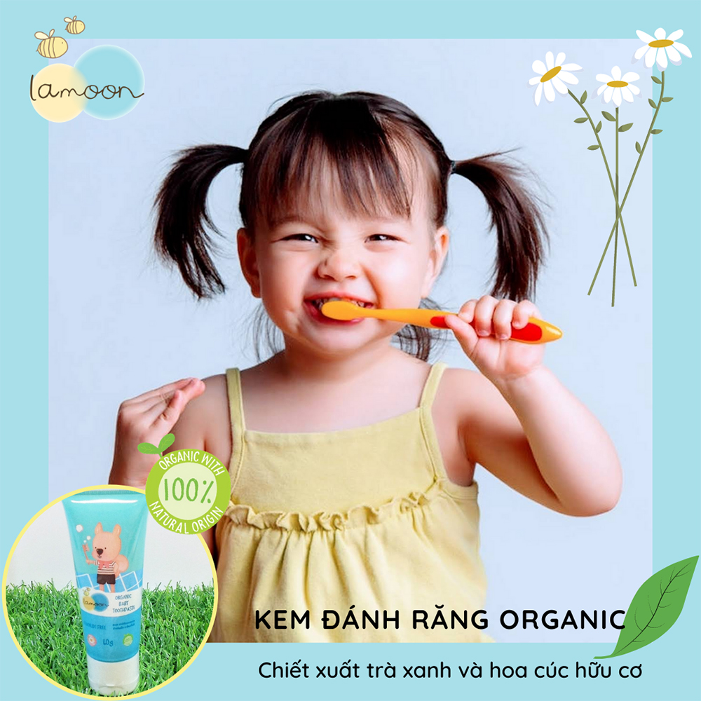 Kem Đánh Răng Organic An Toàn Cho Bé Từ 0 Tháng Lamoon - 40g