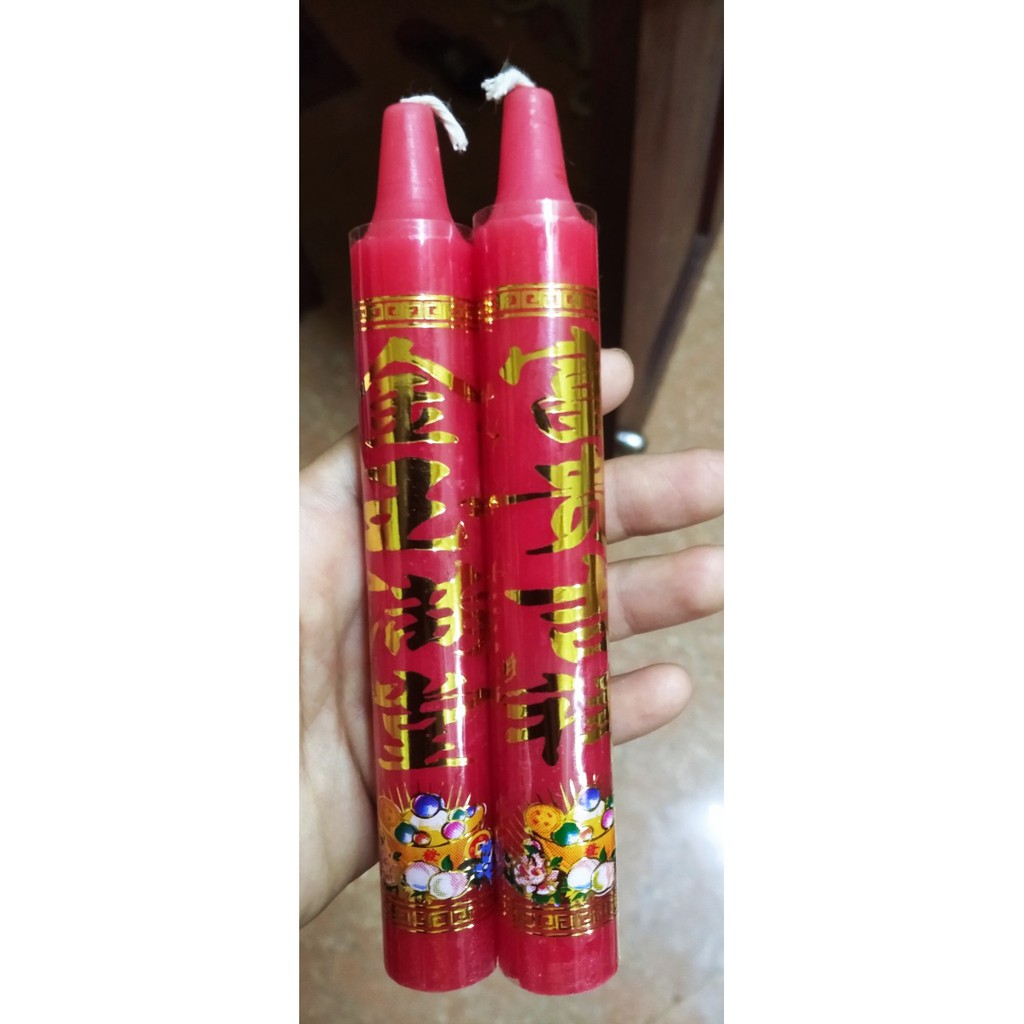 1 đôi đèn cầy câu chúc 12cm