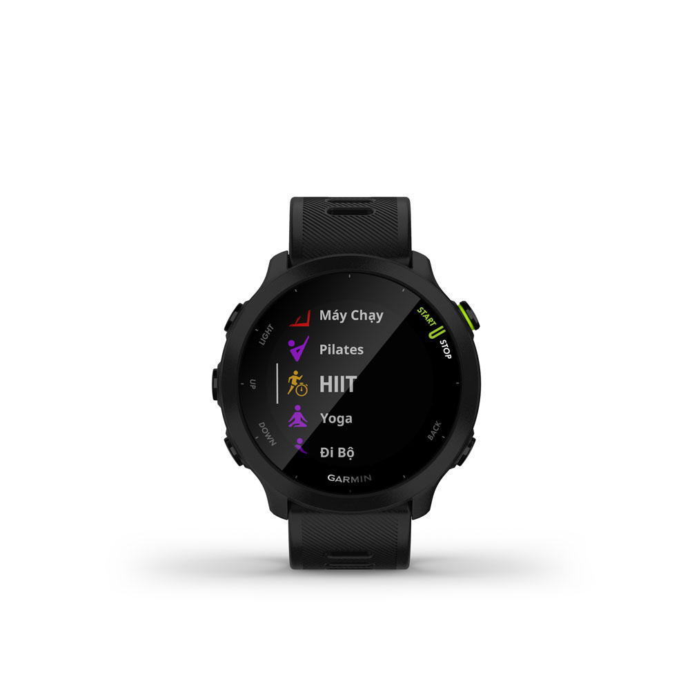 Đồng Hồ Thông Minh Garmin Forerunner 55 GPS (Black/Whitestone/Aqua/Monterra Grey) - Hàng Chính Hãng