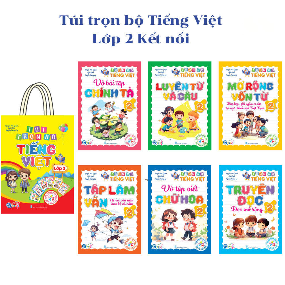 Túi Trọn Bộ Tiếng Việt Lớp 2 - Kết Nối Tri Thức - Cả năm ( 6 Cuốn ) - Bản Quyền