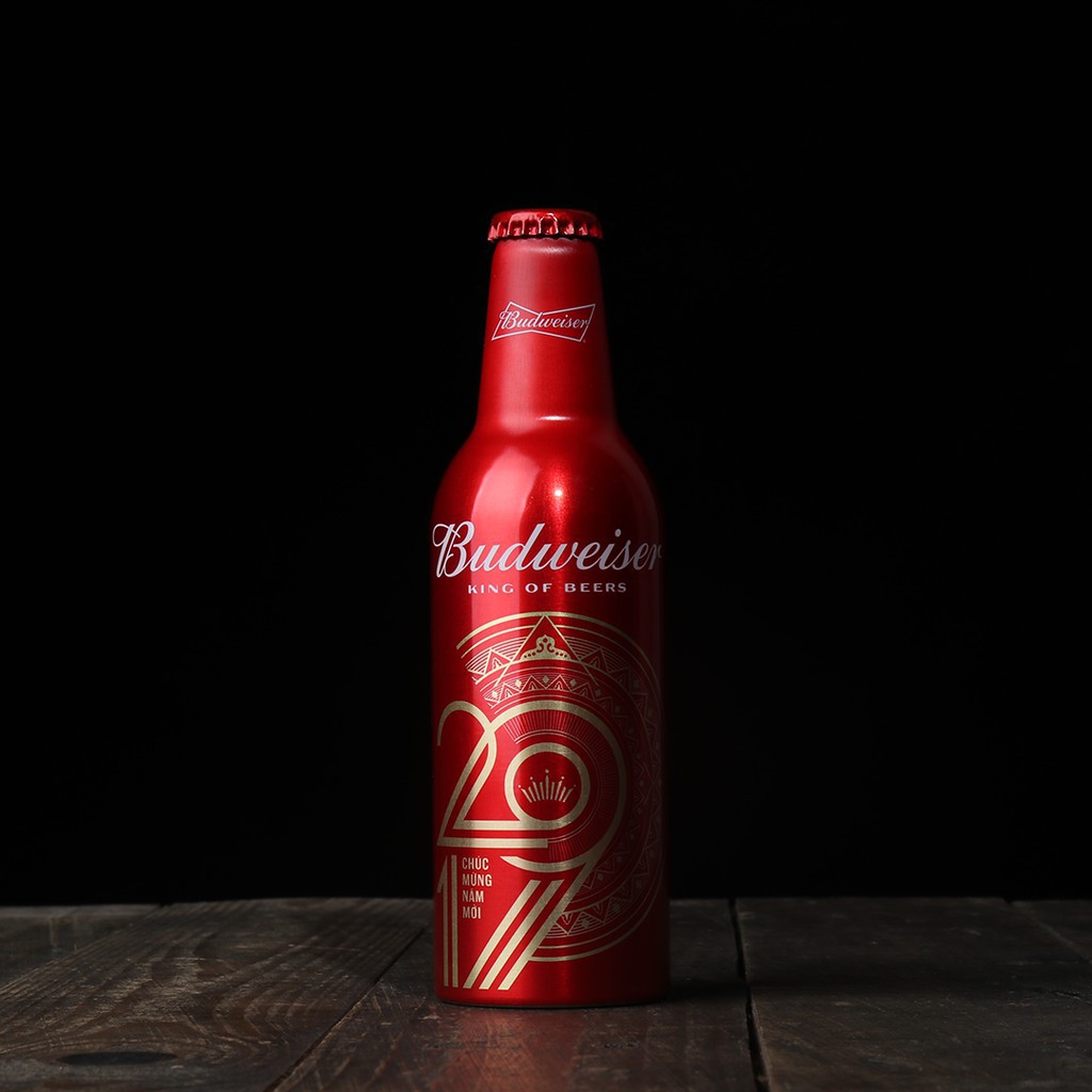 Thùng bia Budweiser Aluminum 355ml x 24 chai nhôm