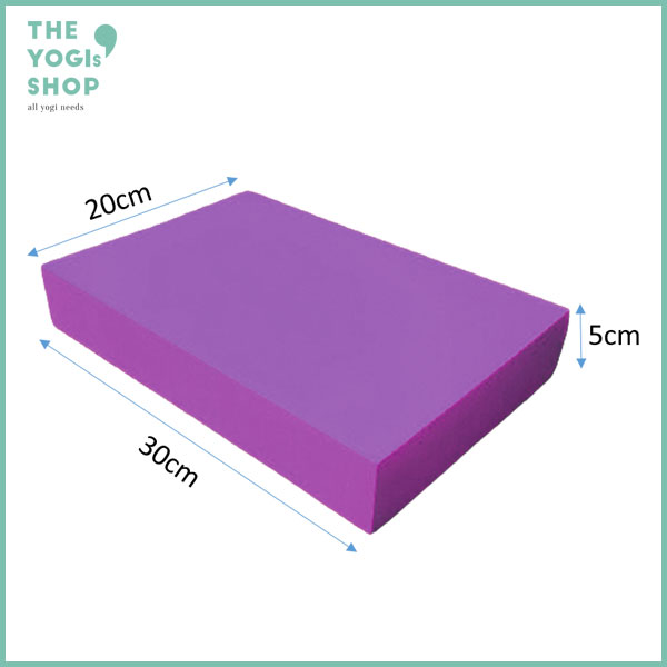 Gạch Tập Yoga Bản Lớn 30 x 20.5 - The Yogis' Shop - Kích thước 30 x 20.5 x 5 cm