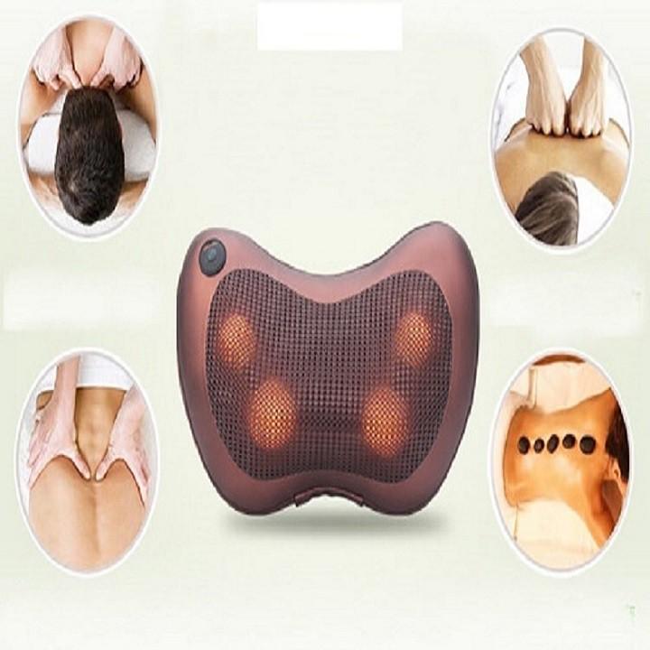Gối Massage Vai Gáy Hồng Ngoại 8 Bi rất dễ chịu