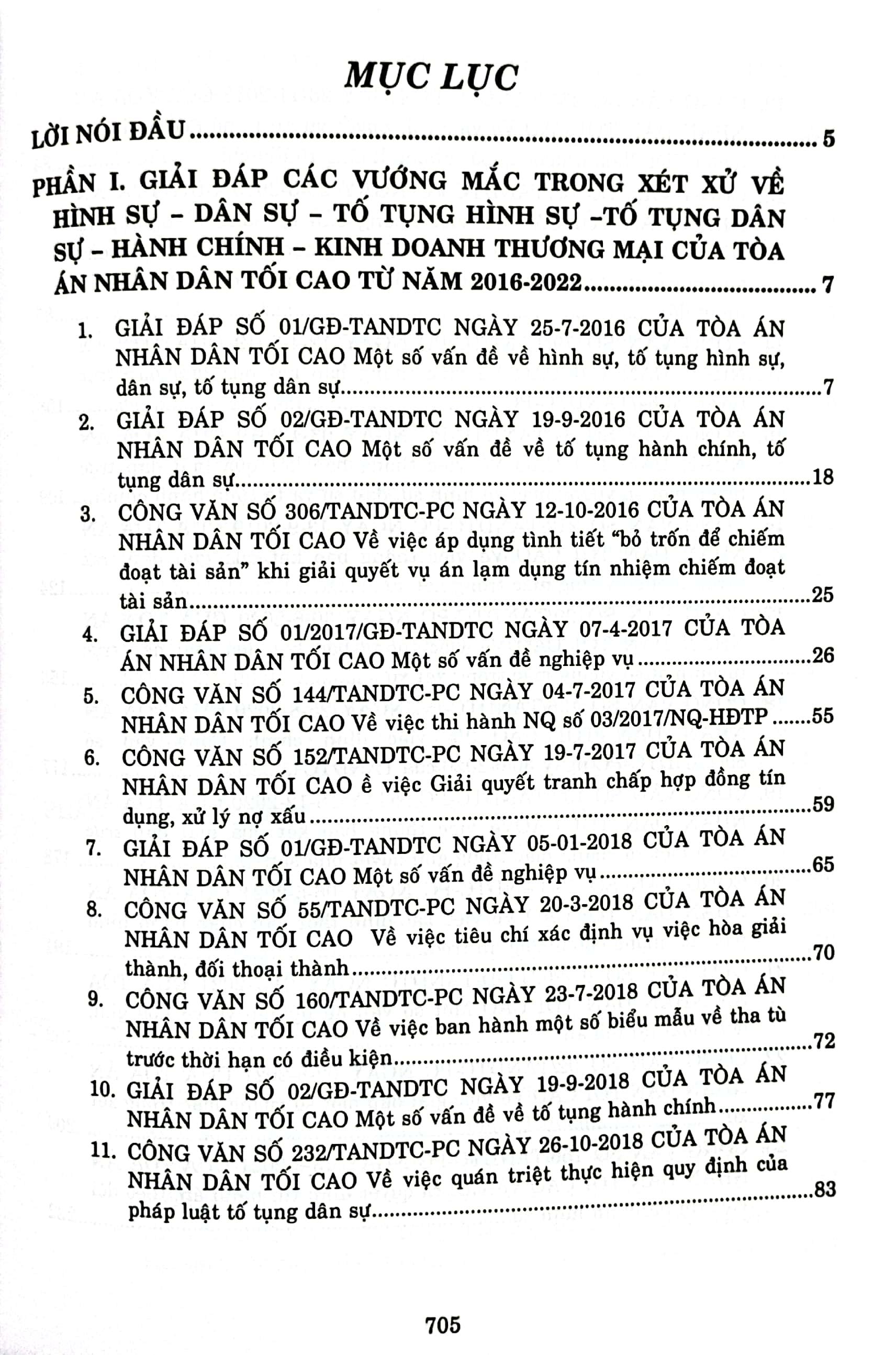 Hệ Thống Án Lệ Và Các Giải Đáp Vướng Mắc Trong Nghiệp Vụ Xét Xử Của Tòa Án Nhân Dân Tối Cao Từ Năm 2016 Đến Nay
