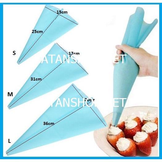 Túi silicon bắt kem trang trí bánh tiện lợi bánh kem sinh nhật, bánh cookie GD516-TuiBK