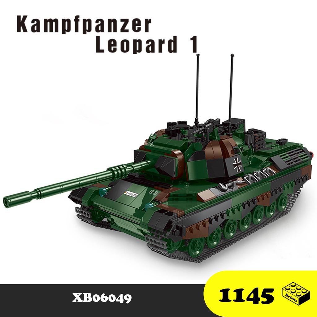 Đồ chơi Lắp ráp Xe Tăng Đức Leopard I - Xingbao XB06049 German Tank - Xếp hình thông minh - Mô hình trí tuệ