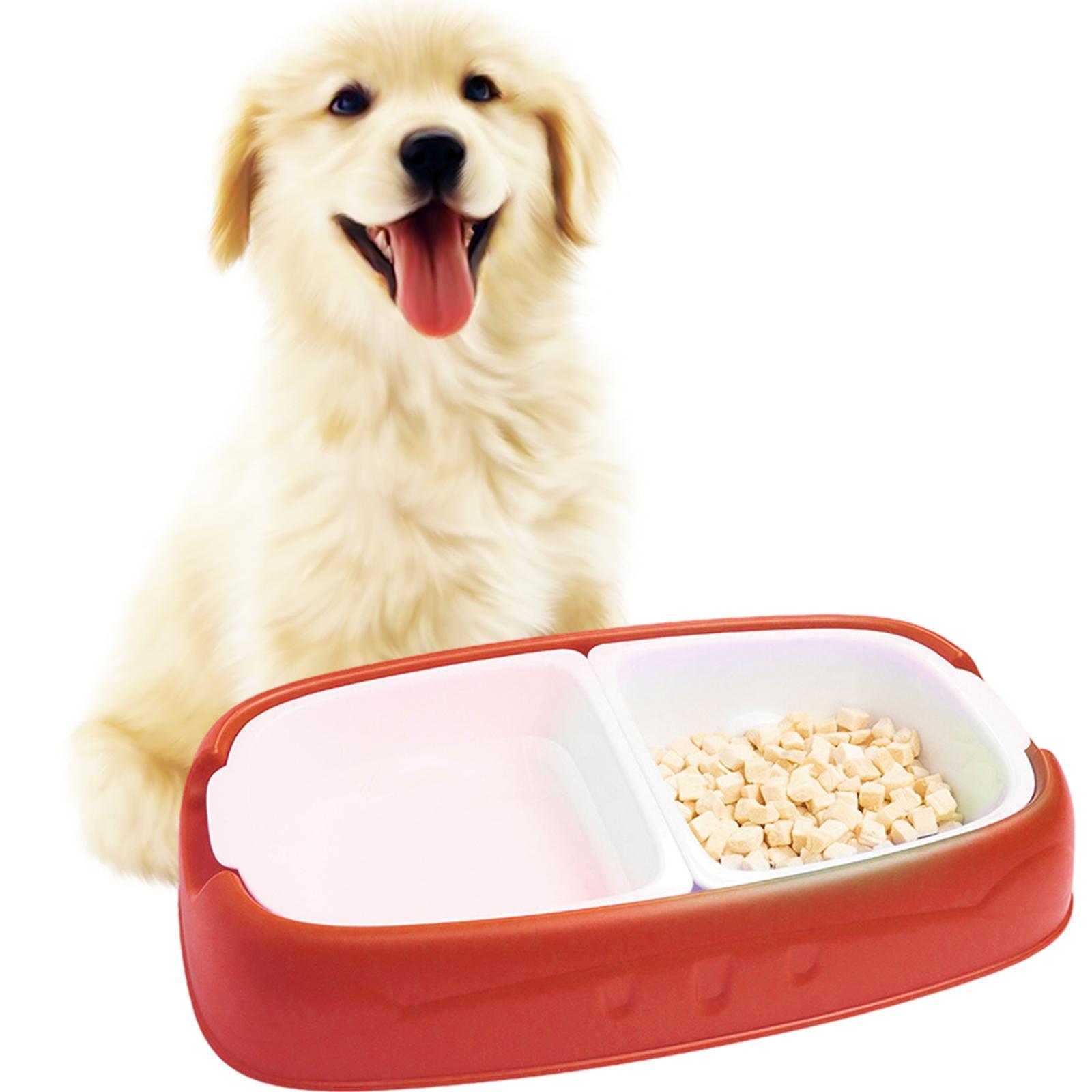 2x Pets Water Food Bowl Dog Cat Feeder Anti-Skid Puppy Dispenser Bottle