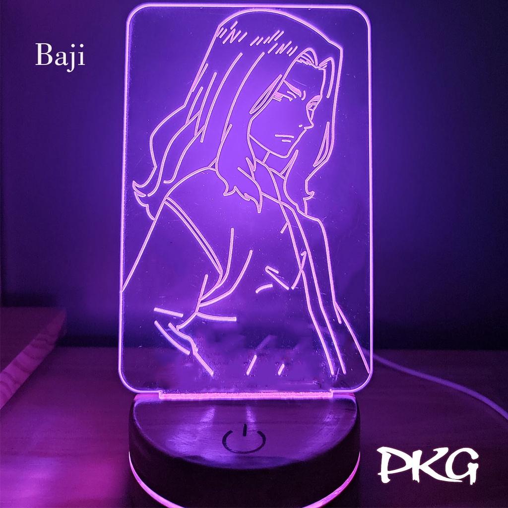 Đèn Ngủ Led 3D BAJI nhân vật Anime phát sáng 16 màu cảm ứng có điều khiển từ xa