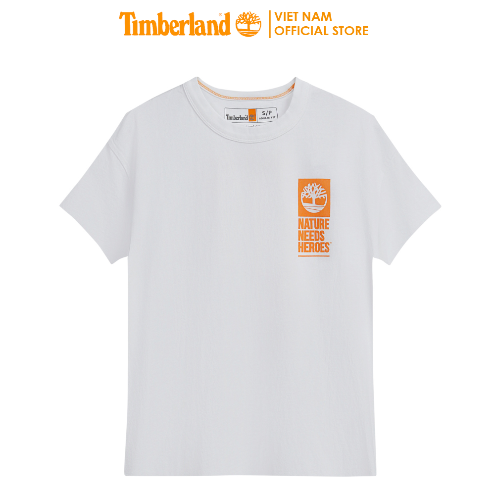 Áo Thun Ngắn Tay Cổ Tròn Timberland Nam Af Tfo Nnh Back Tee White - TB0A622D