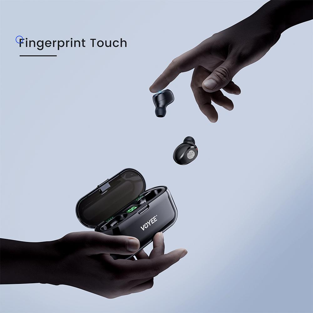 Tai nghe Bluetooth VOYEE V9 Tai nghe không dây TWS Tai nghe chống nước Tai nghe điều khiển cảm ứng Bluetooth có hộp sạc Màu sắc: 1 chiếc