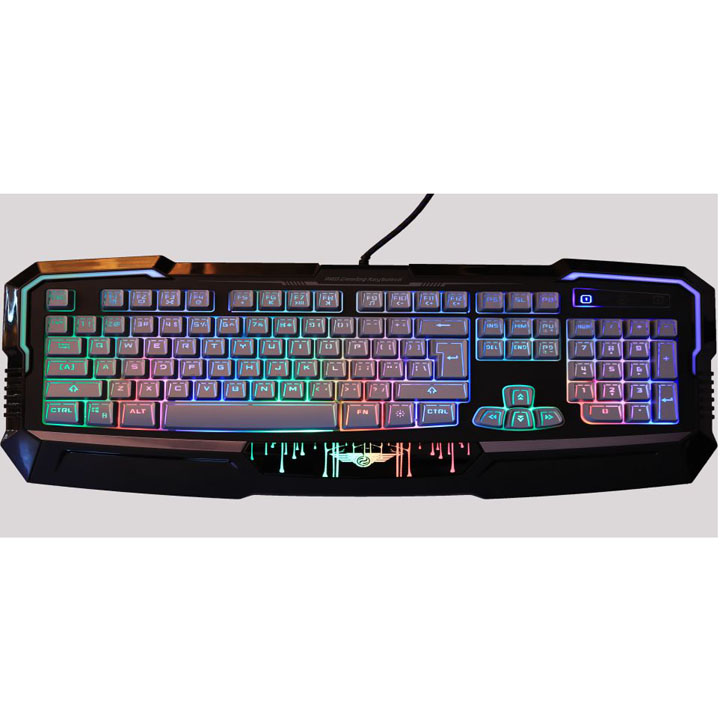 Bàn phím Gaming có dây Newmen KB813 - có đèn LED (Trắng Đen) - Hàng Chính Hãng