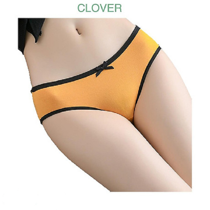 QUẦN LÓT COTTON NỮ VIỀN ĐEN - B03