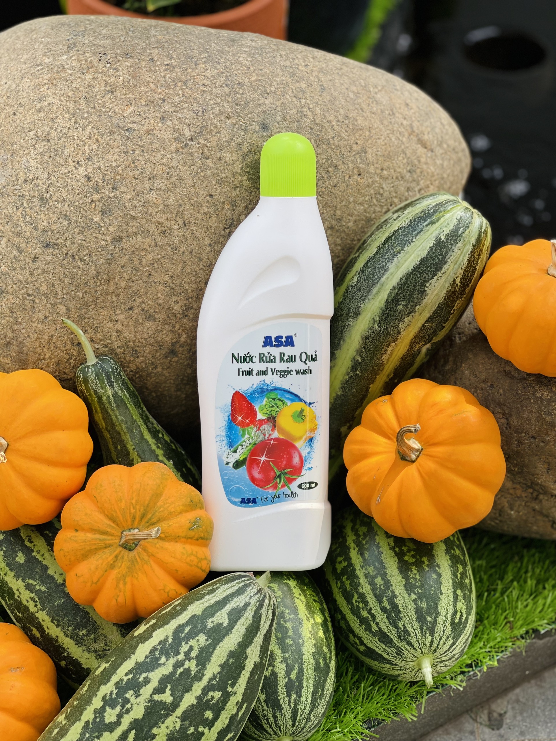 Nước rửa rau quả Asa chai 600ml