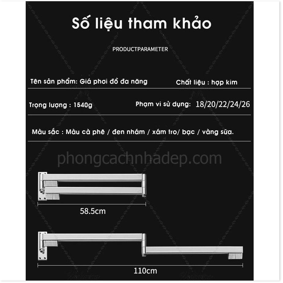 Cây Treo Đồ Thu Mở Thông Minh Xoay 360 Độ Gọn Gàng Tiện Lợi - Gia Dụng SG