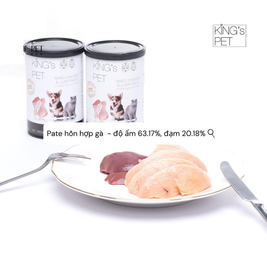 pate king's pet 400gr dành cho chó mèo ( vị gà và cá ngừ, cá hồi, giò heo)