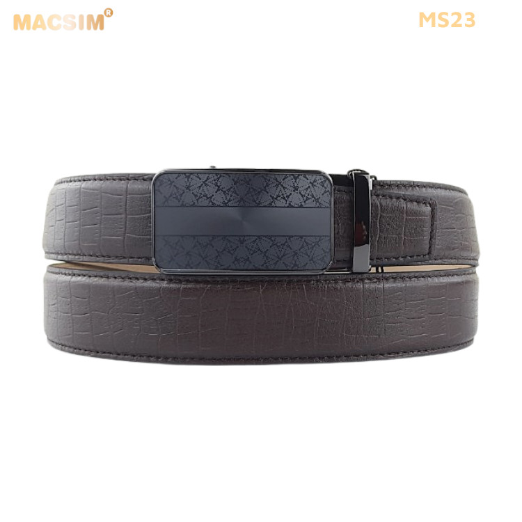 Thắt lưng nam da thật cao cấp nhãn hiệu Macsim MS23