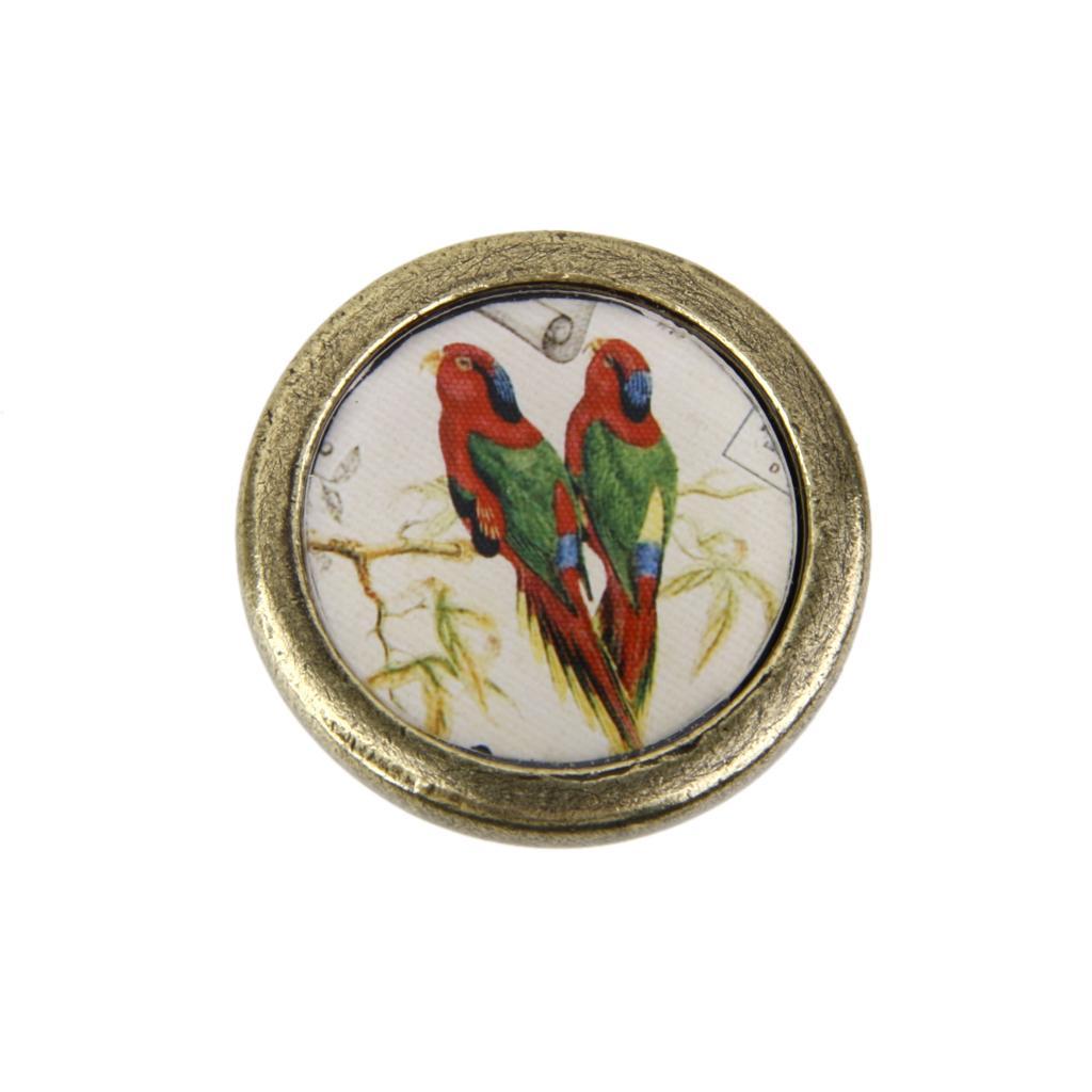 2x Vintage Round Cabinet Door Cupboard Drawer Dresser Pulls Handle Knobs #1