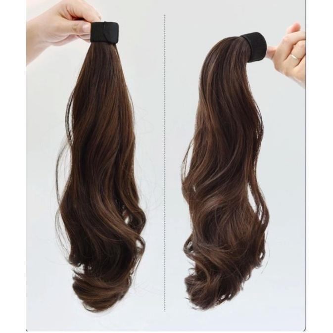 Tóc giả nữ cột tóc thanh quấn xoăn