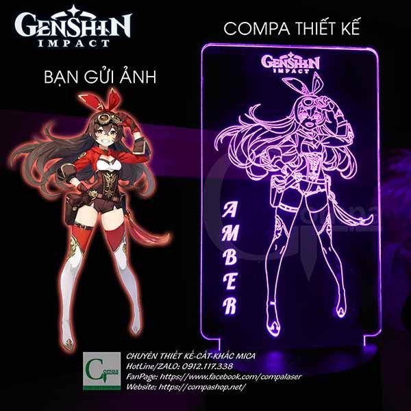 Đèn Ngủ Genshin Impact Amber Type 01