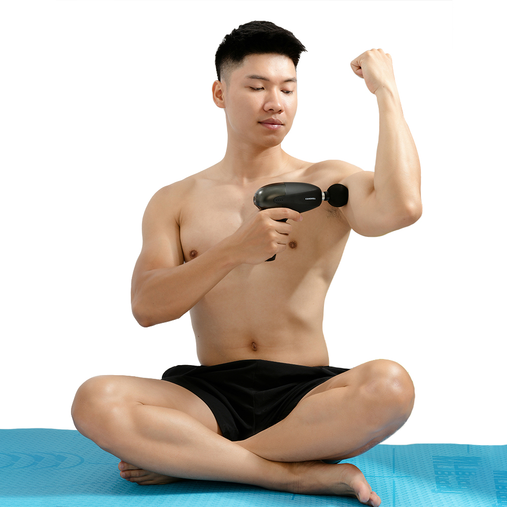 Máy massage cầm tay CameWell, máy massage toàn thân trị liệu cổ vai gáy 4 đầu 5 chế độ, pin 2600 mAh dùng liên tục 4h
