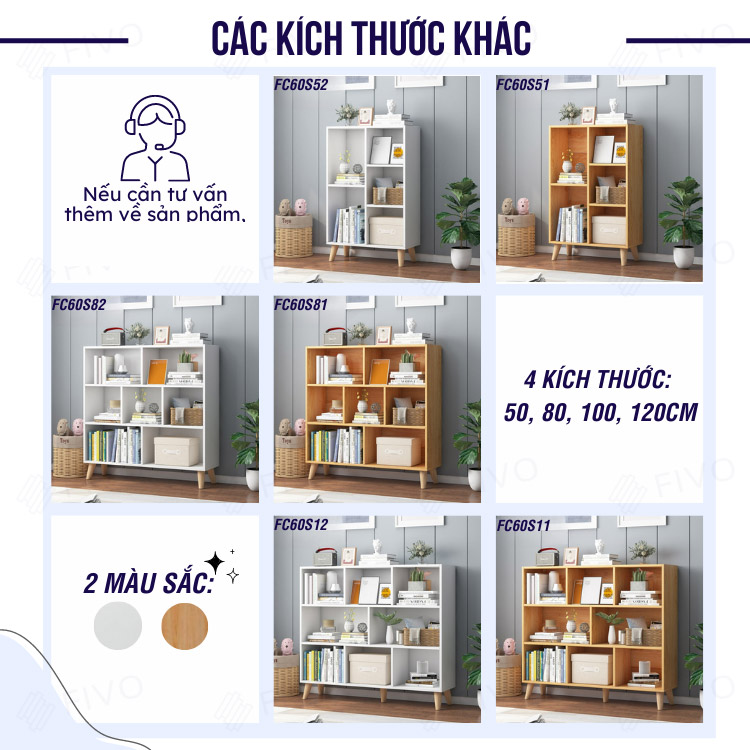 Tủ Sách Gỗ MDF thiết Kế Hiện Đại Giá Rẻ