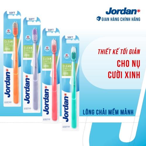 Combo 4 Bàn chải đánh răng Jordan Clean Smile, Lông Mềm