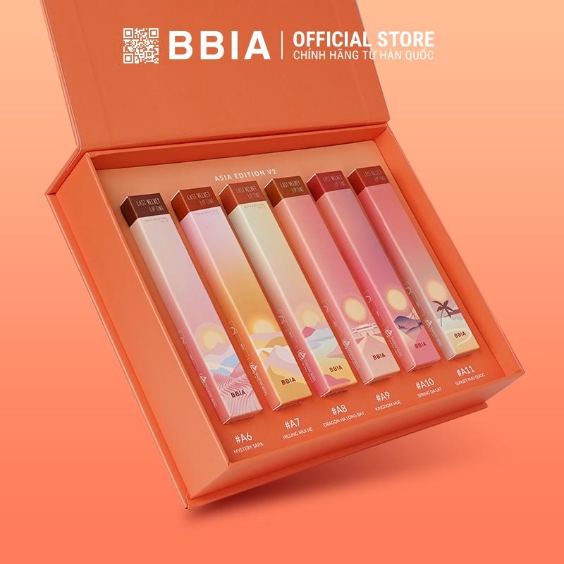 Trọn Bộ 6 Son kem lỳ Bbia Last Velvet Lip Tint Asia Edition 2 ( 6 x 5g) (5 Màu) 100g