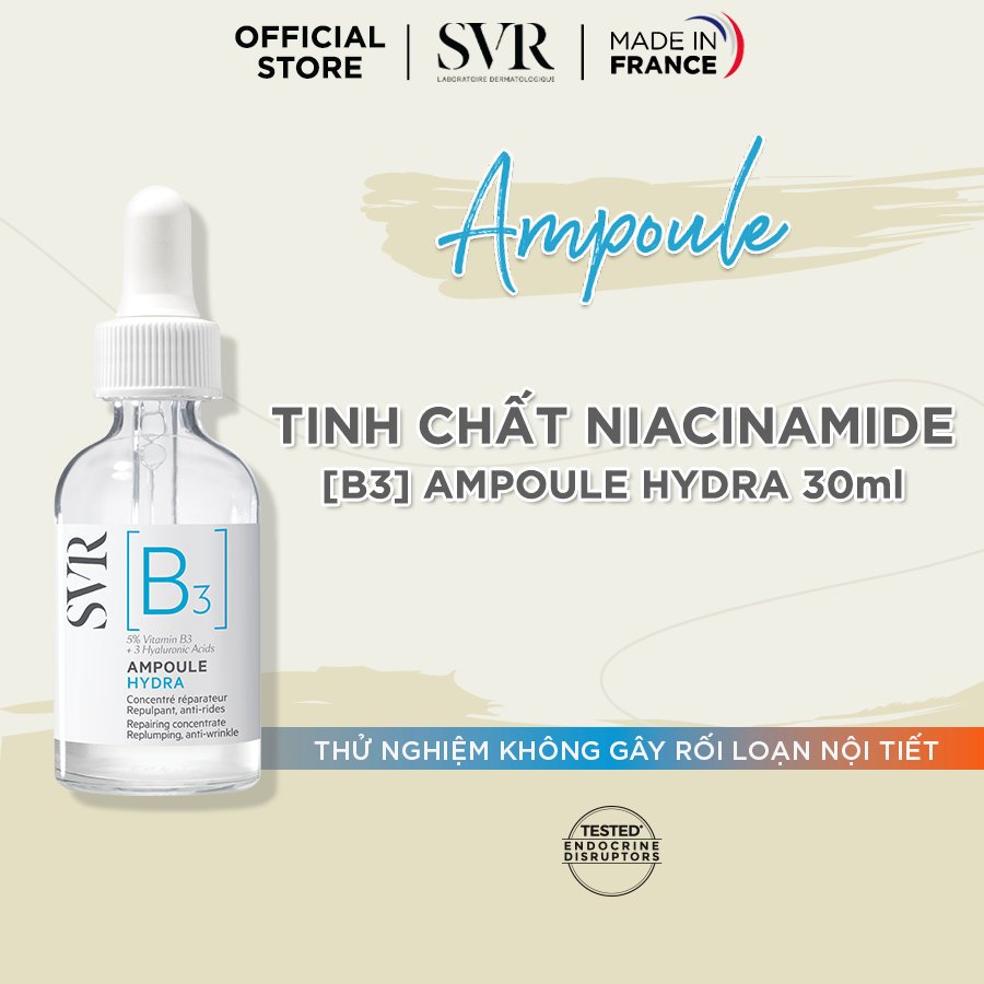 Tinh Chất Dưỡng Da, Ngăn Ngừa Nếp Nhăn, Phục Hồi Da Và Dưỡng Ẩm Cho Da SVR [B3] Ampoule Hydra 30ml