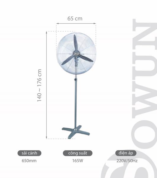 Quạt công nghiệp SOWUN SW 899 Hàng chính hãng