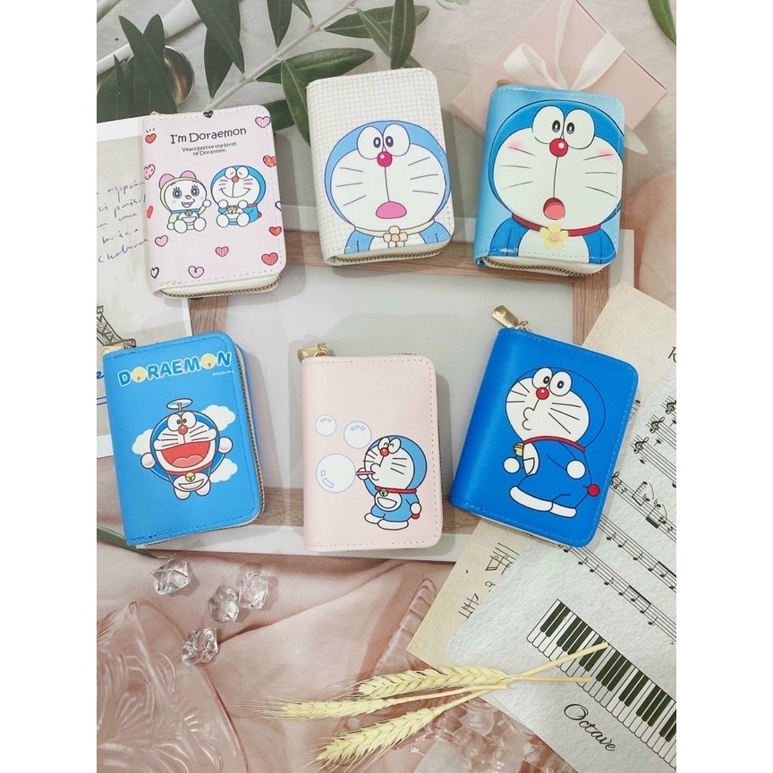 Ví nữ ngắn mini cầm tay gồm 11 ngăn nhỏ gọn bỏ túi thời trang hàn quốc cute dễ thương