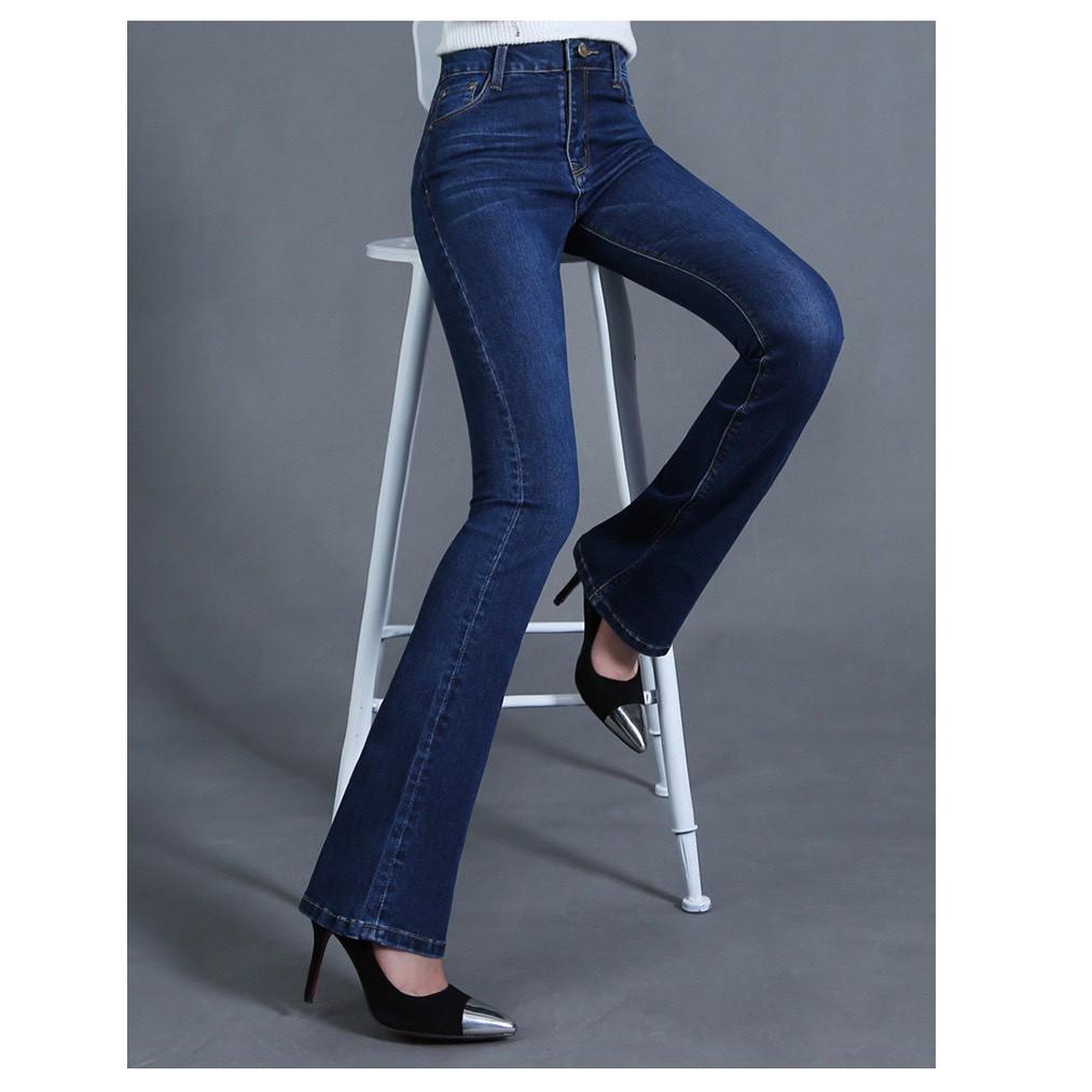 Quần jeans nữ ống thời trang siêu co giãn