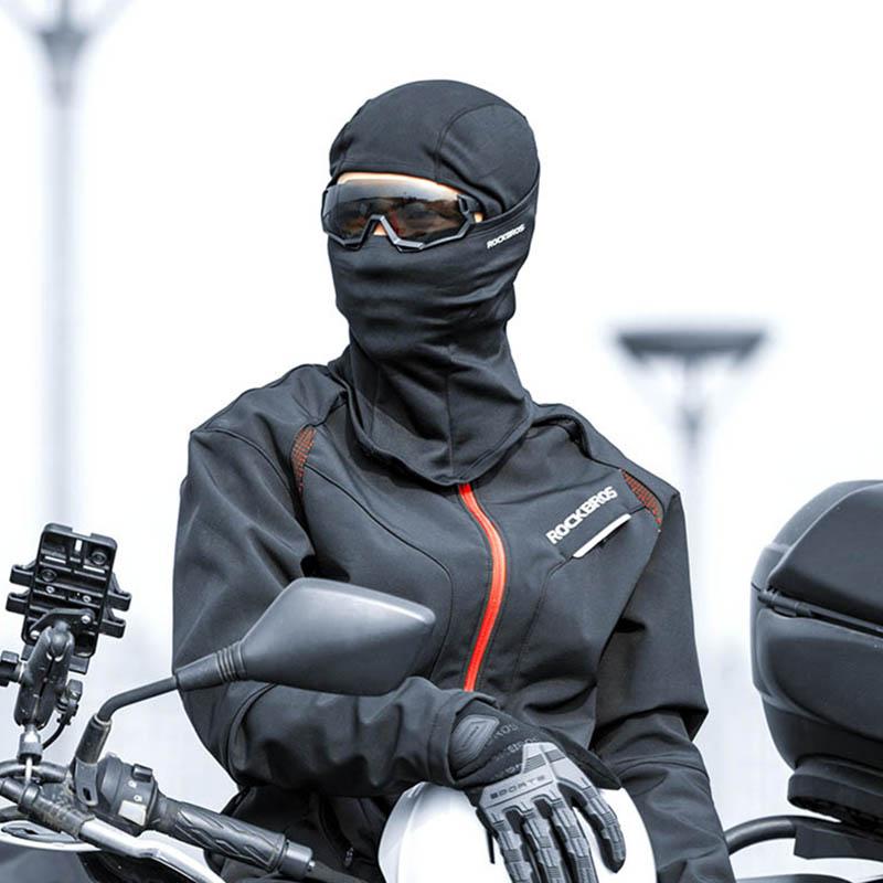 Rockbros giữ ấm Balaclava Phụ nữ mùa đông Mũ bảo hiểm xe máy Mũ bảo hiểm xe đạp bên trong xe đạp trượt tuyết mặt nạ Color: Style B black