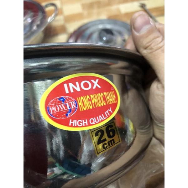 Nồi nấu lẩu 22cm 24cm inox dày 304 nồi nấu súp