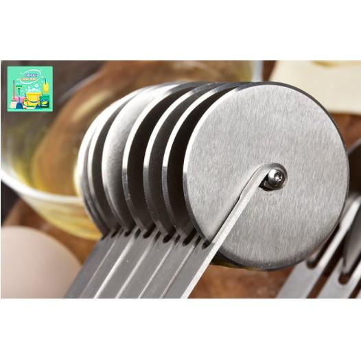 Con lăn cắt bánh Pizza bằng thép không gỉ chống dính có thể điều chỉnh kích thước - TT1170